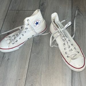 WHITE HIGH TOP CONVERSE W10